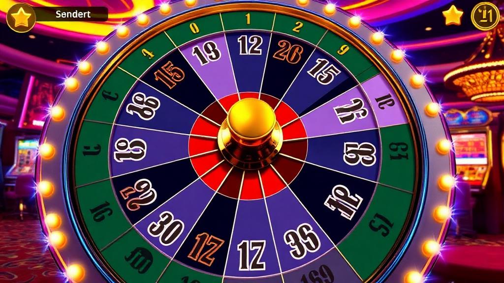 Super Wheel spinning wheel with numbered segments and casino-style betting layout