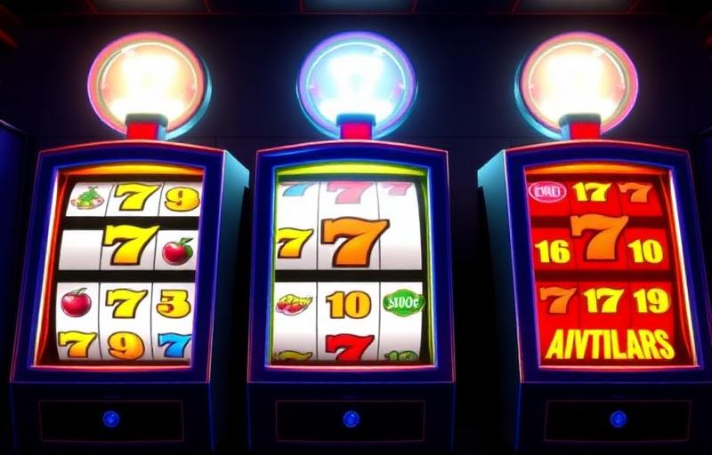 Friendly illustration of a beginner player learning free slots on a large screen with helpful icons and arrows explaining the interface